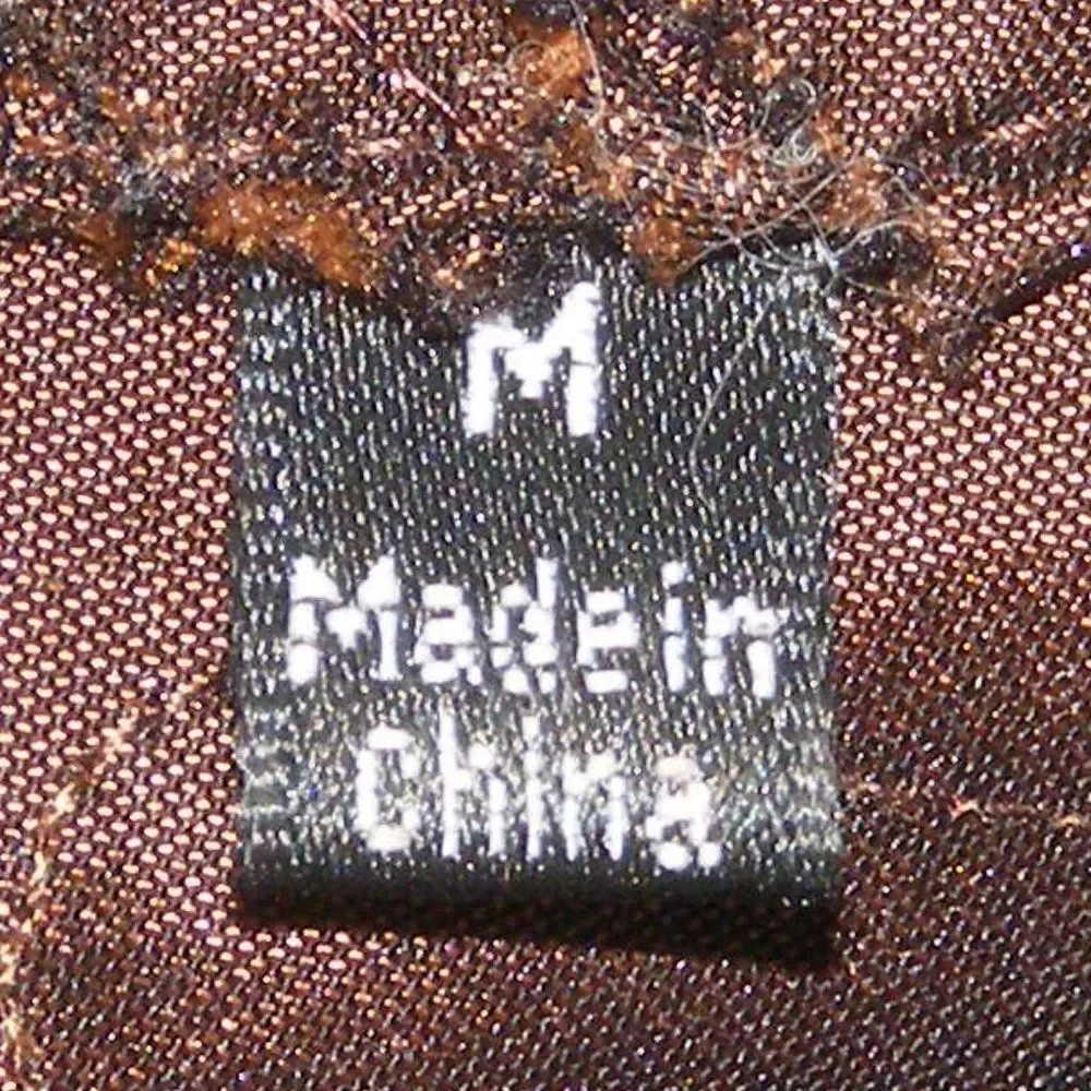 SAMUEL DONG Jacket, M, Brown, Ribbon Strips, Zipper front, Hand Wash - Picture 12 of 14